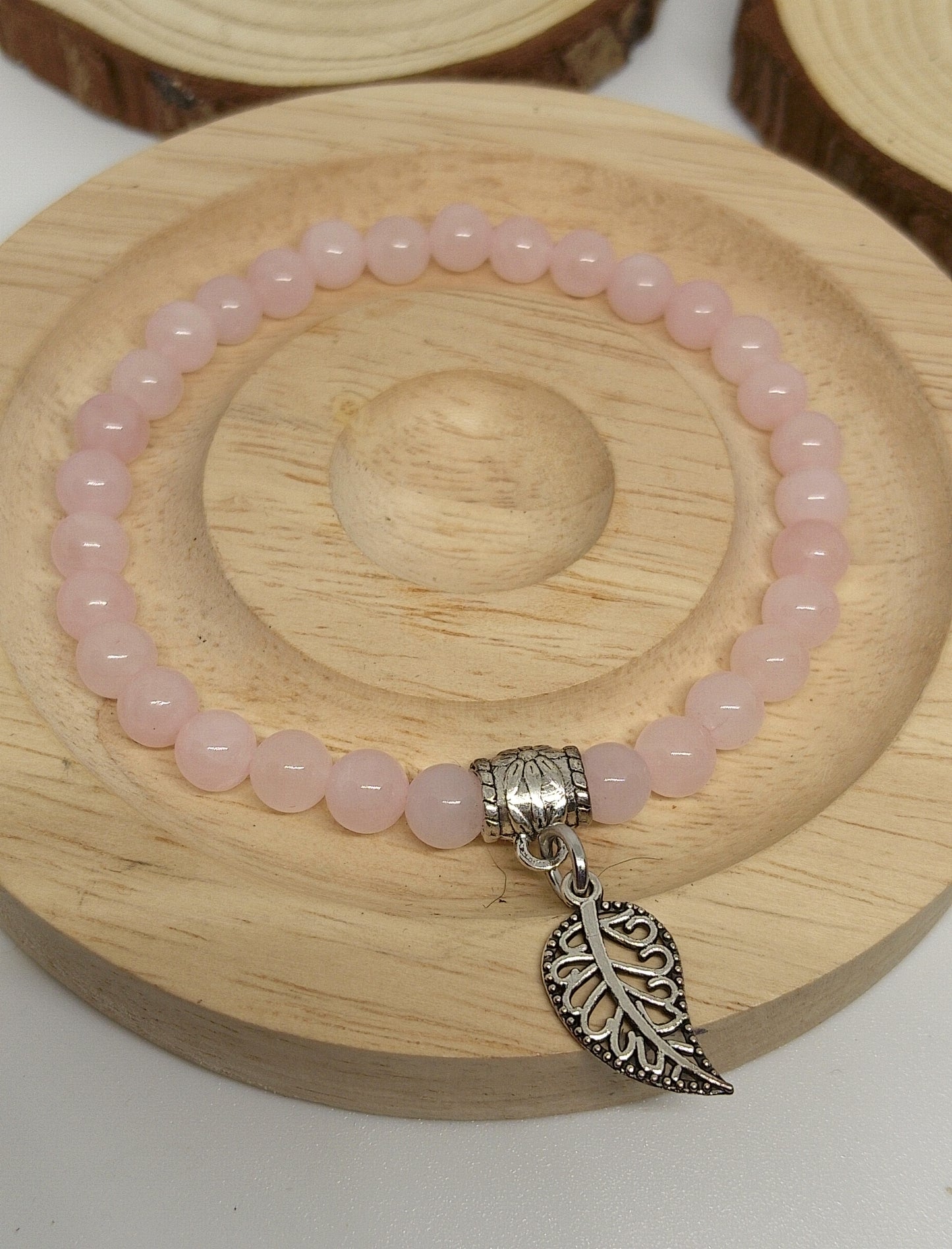 Ensemble de 2 bracelets quartz rose