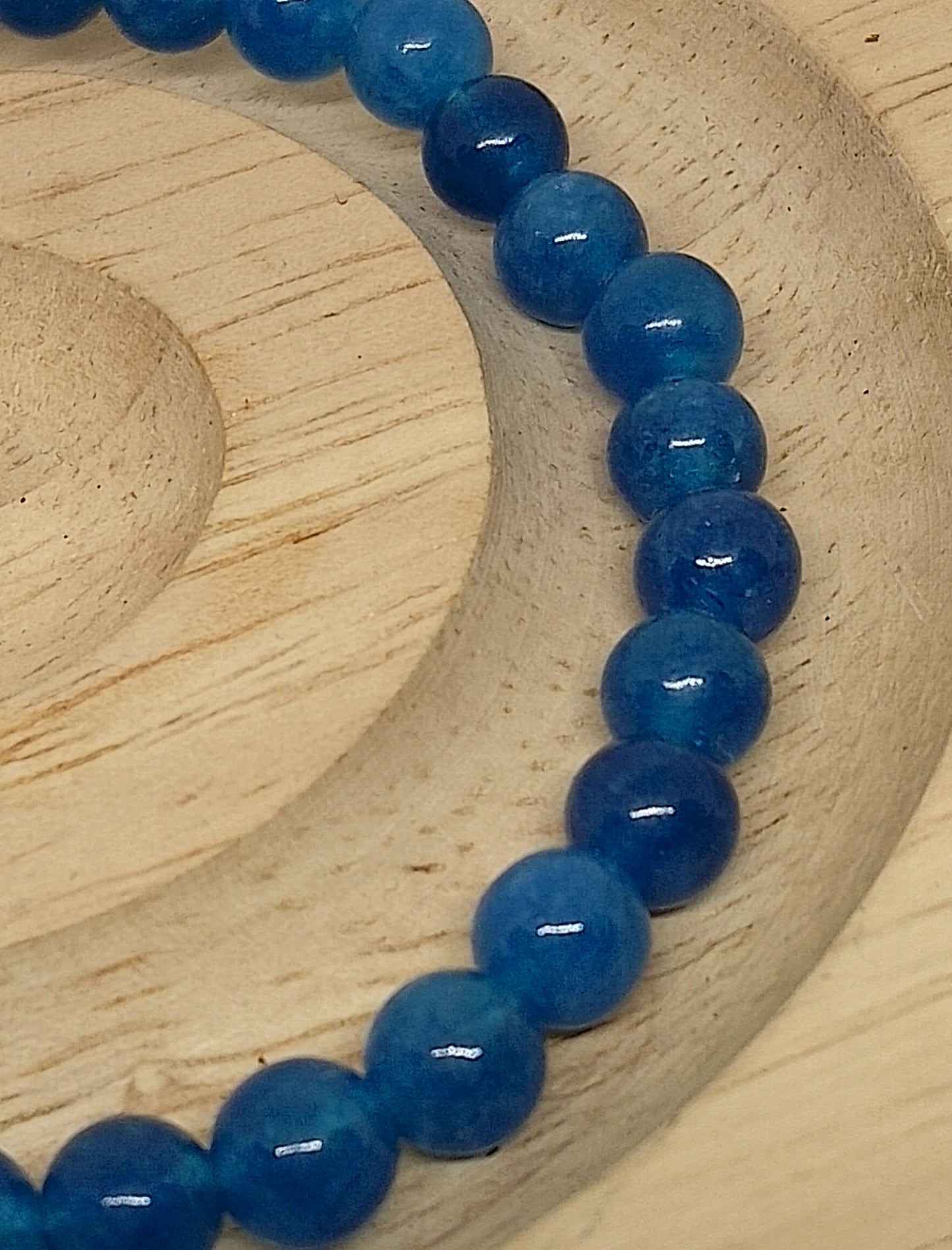 Bracelet agate bleue