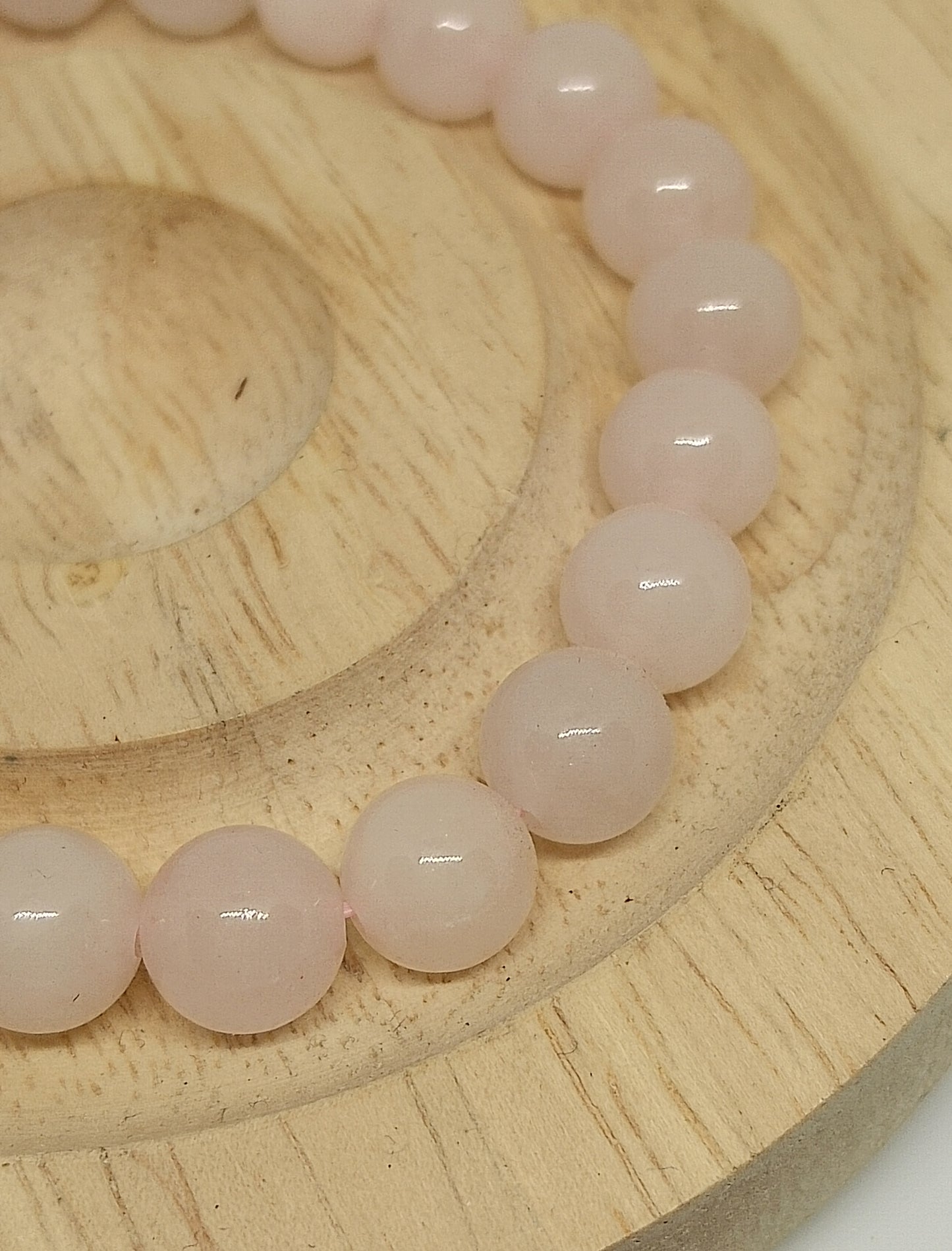 Bracelet en quartz rose