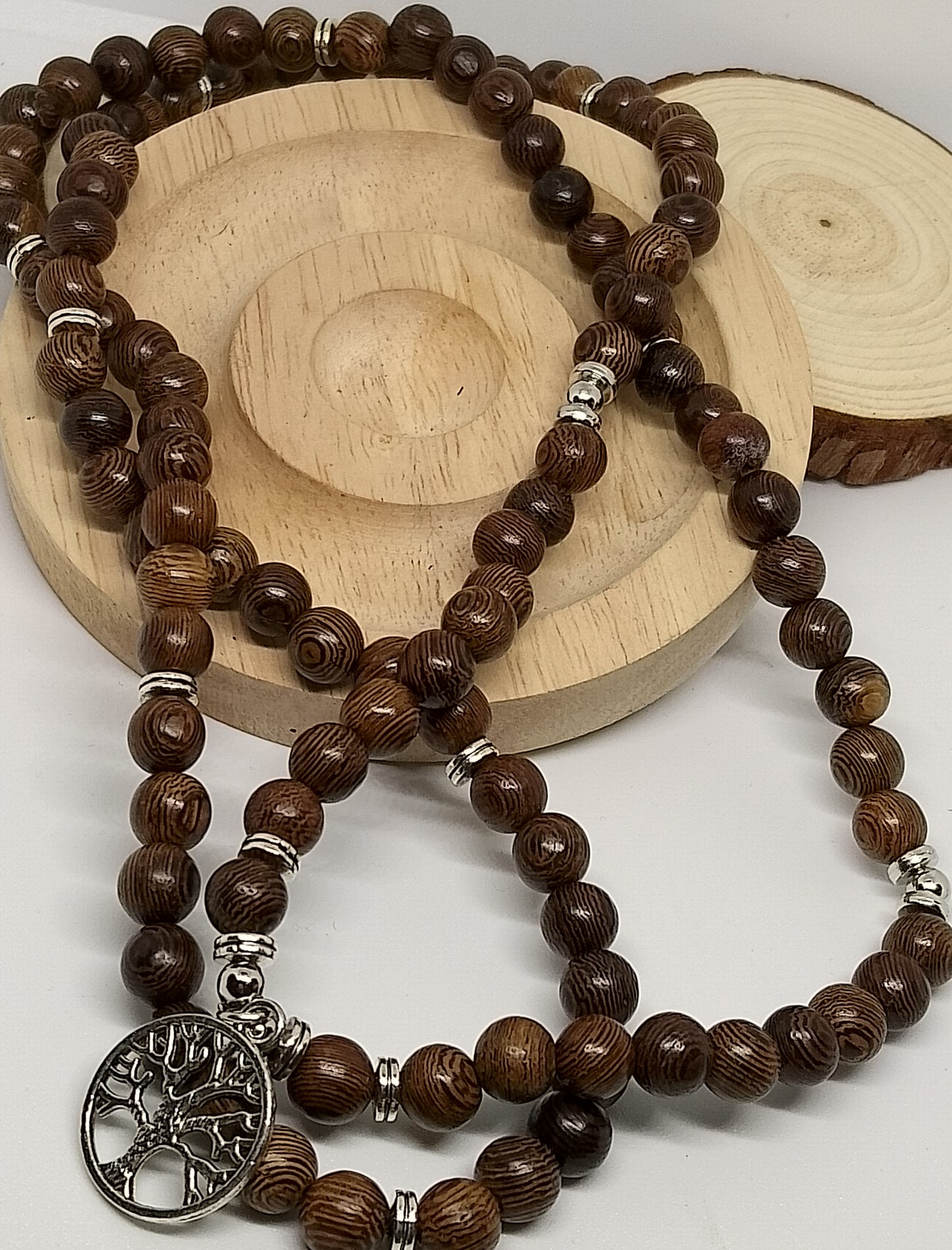 Collier Mala en bois