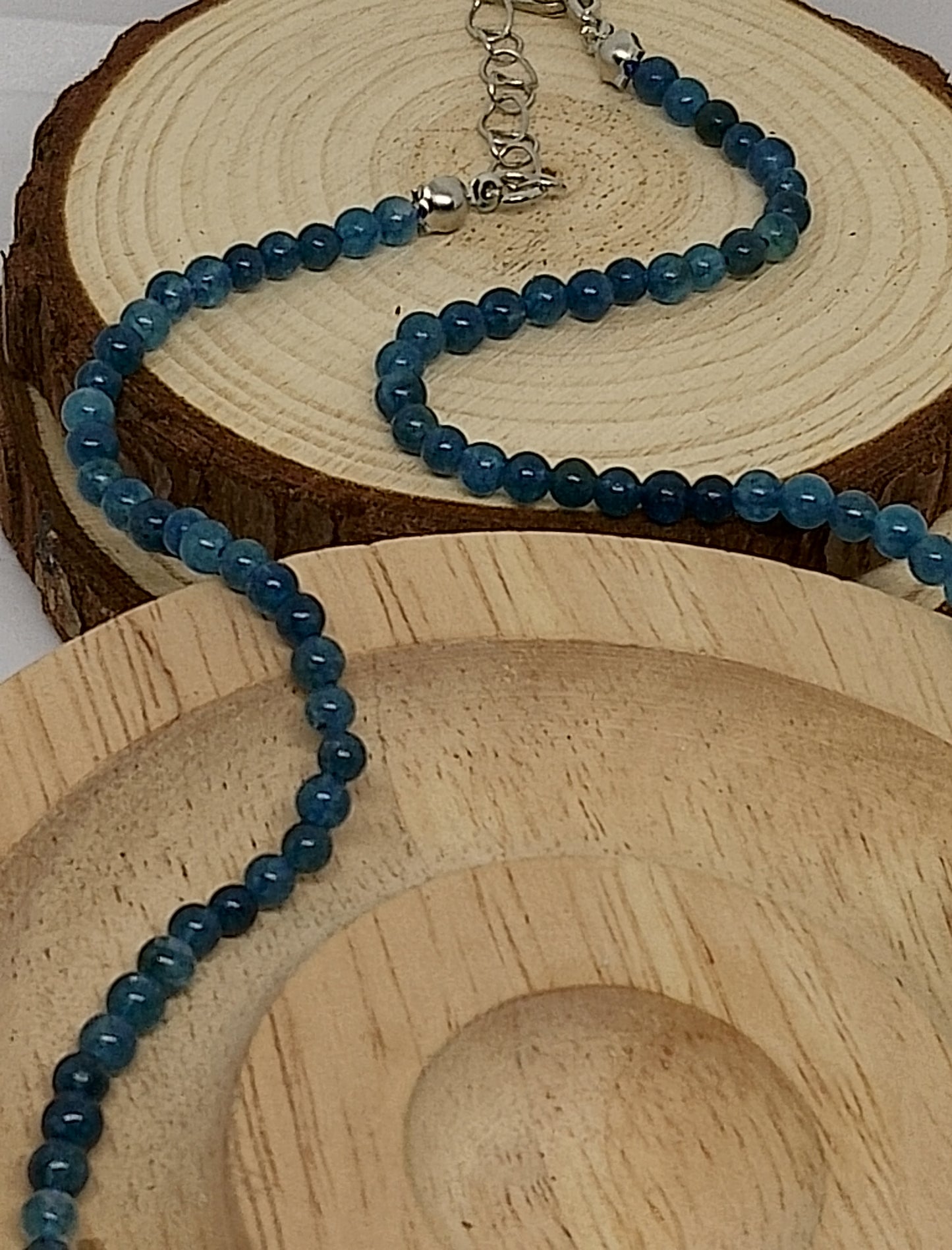 Collier apatite bleue