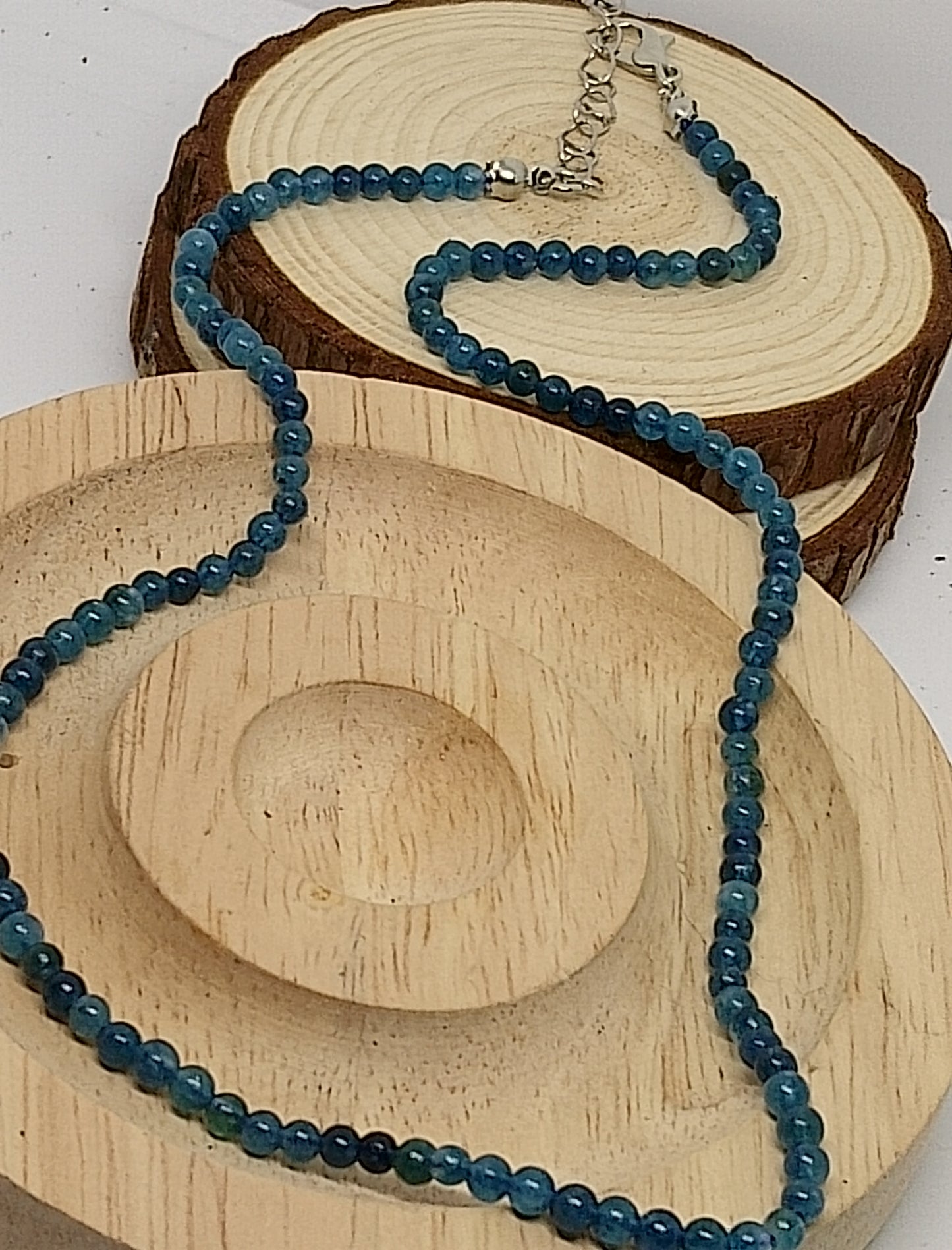 Collier apatite bleue