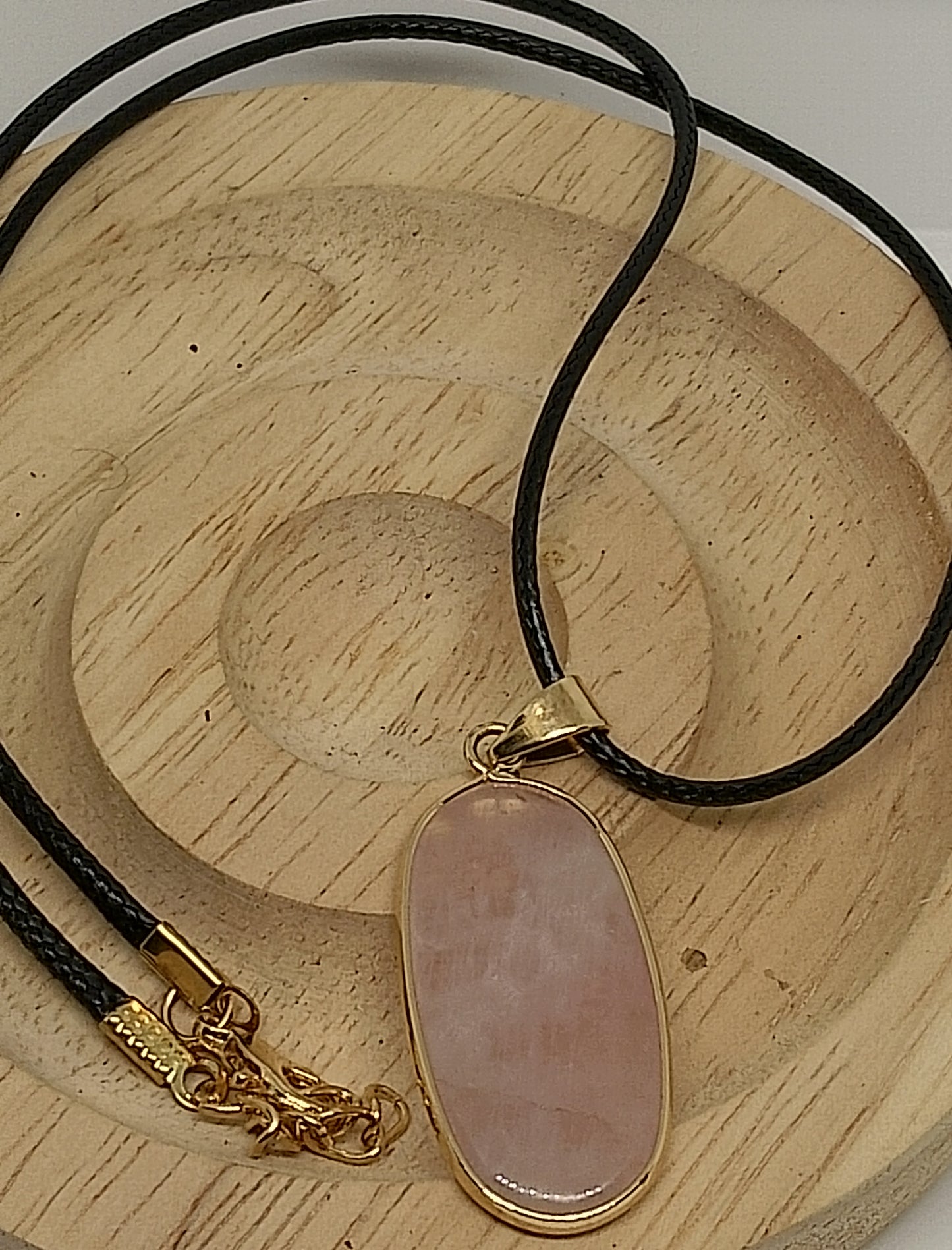 Collier quartz rose