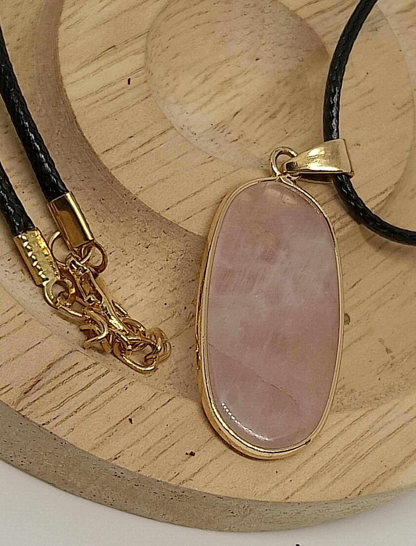 Collier quartz rose