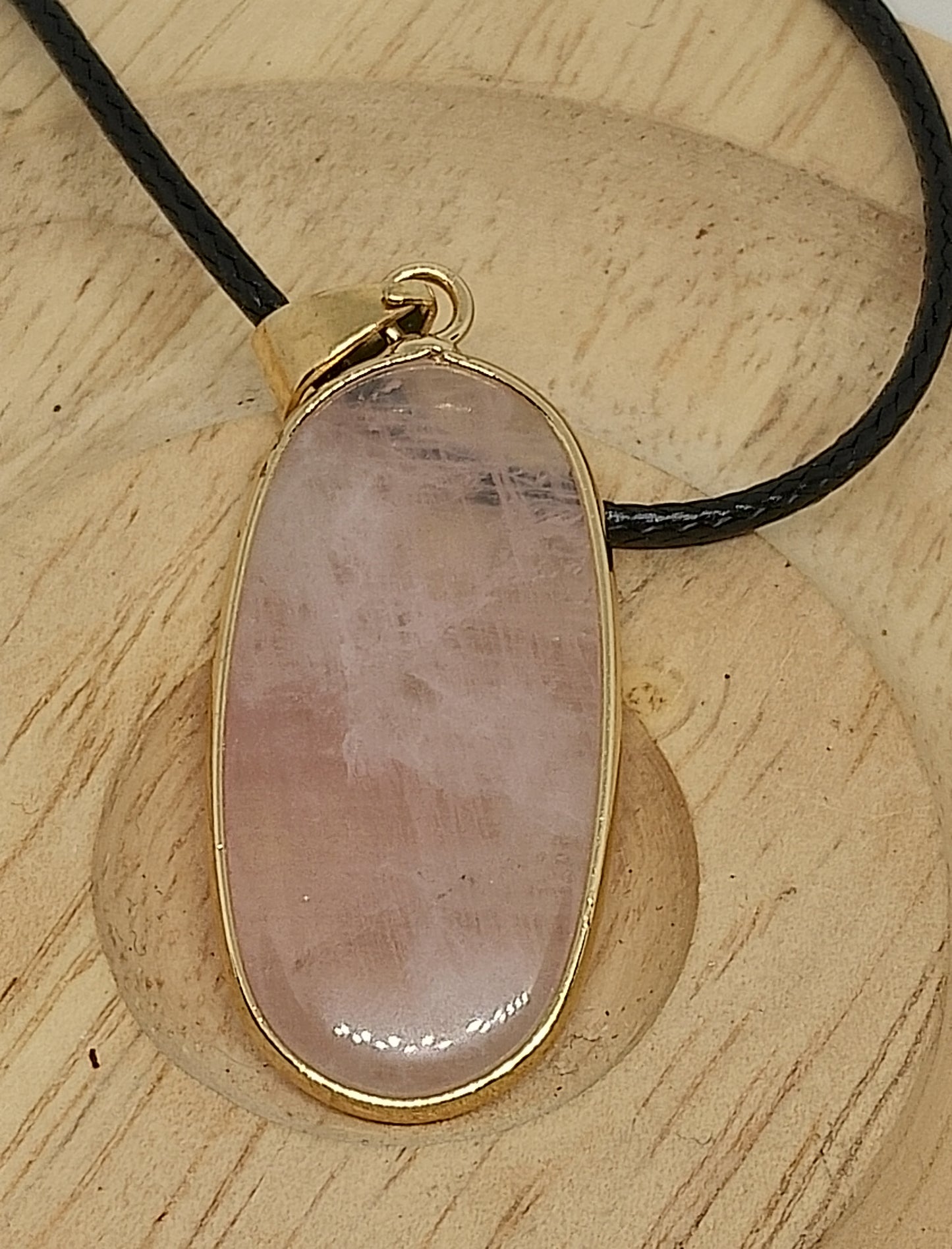 Collier quartz rose