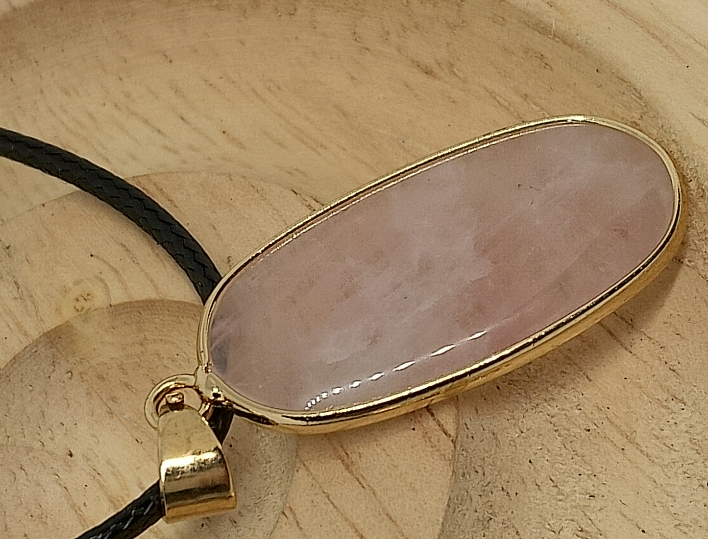 Collier quartz rose