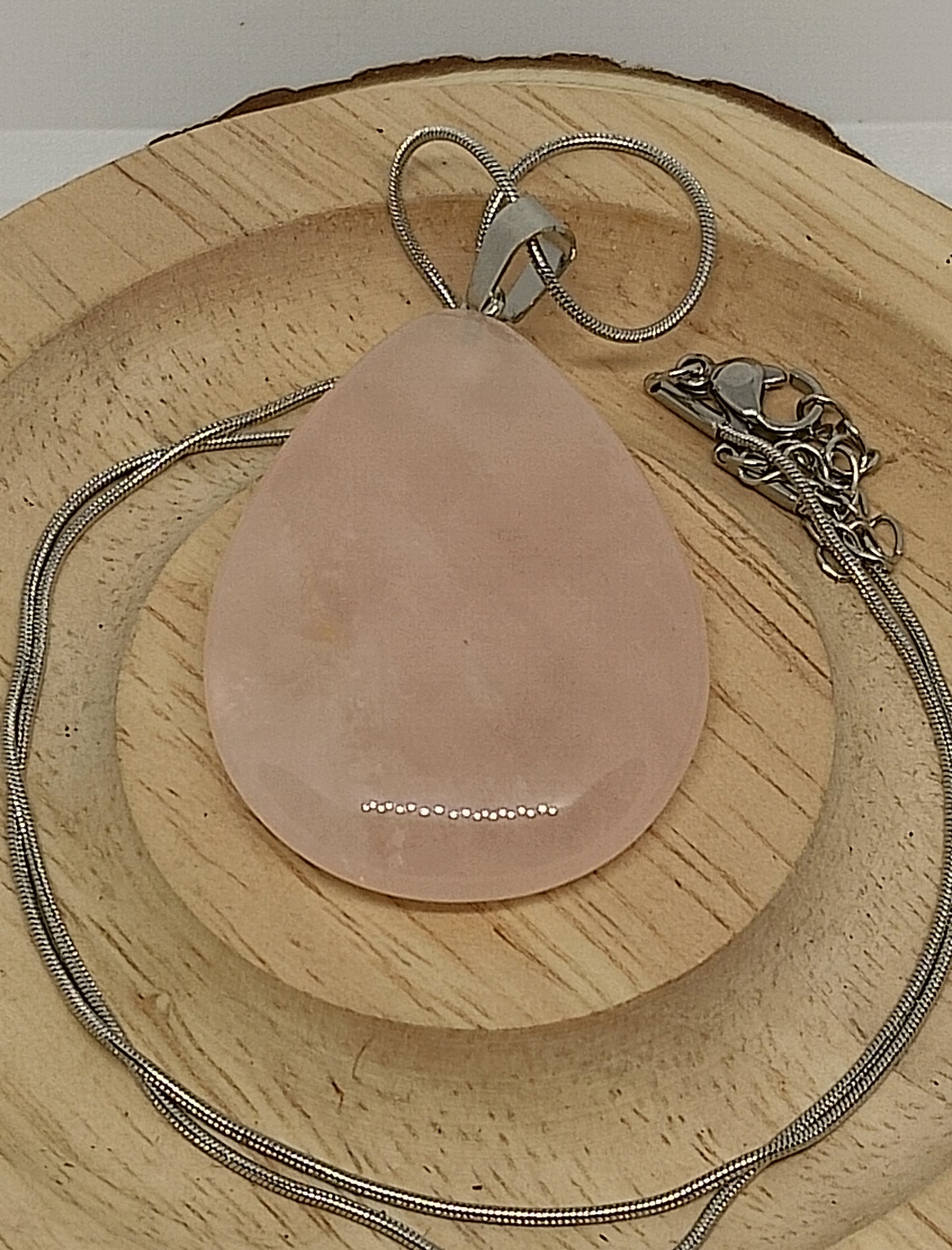 Collier quartz rose