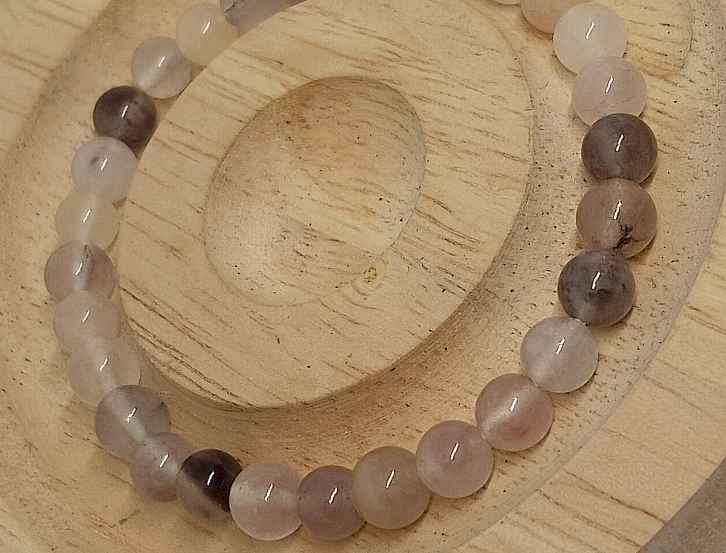 Bracelet en quartz fumé