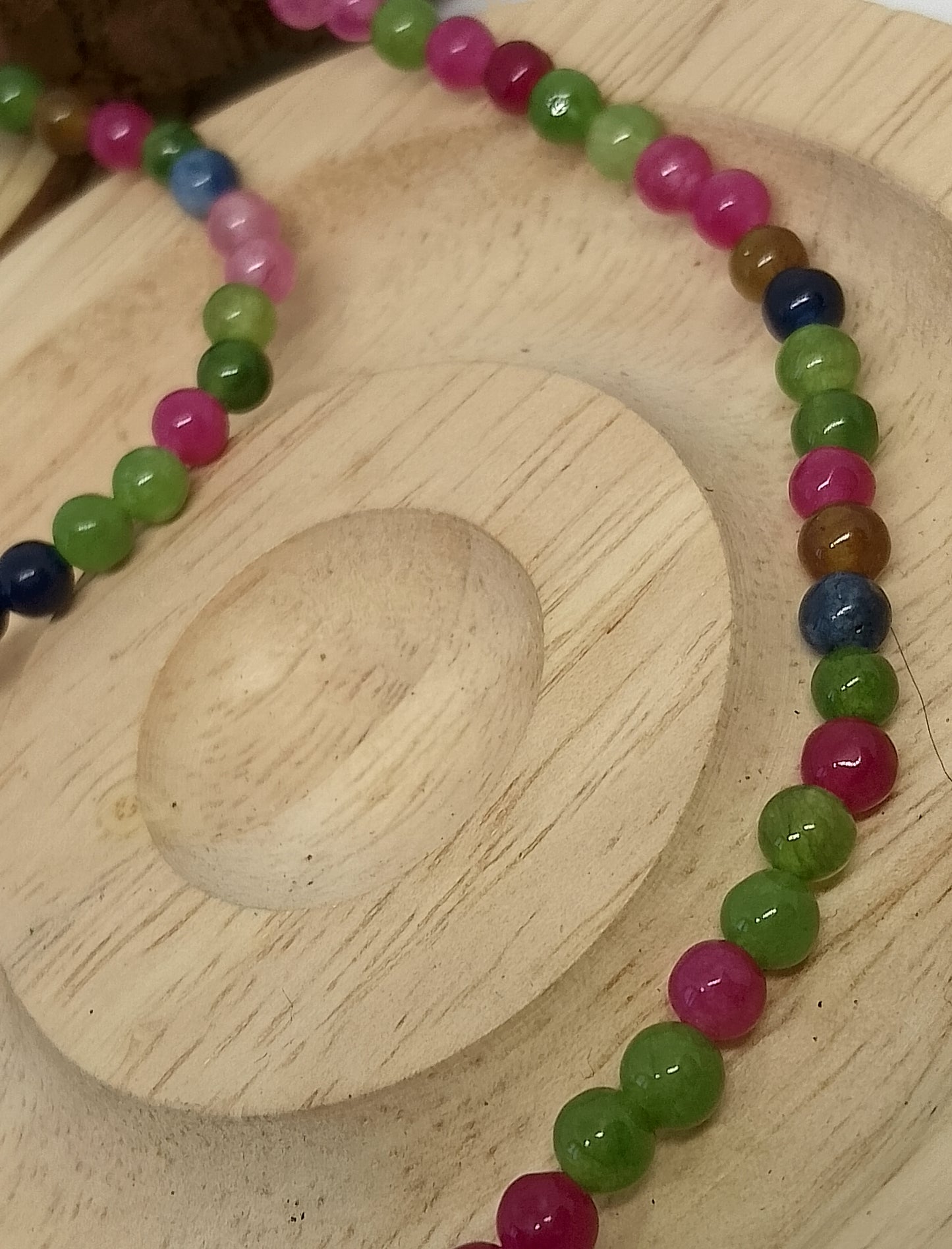 Collier tourmaline colorée