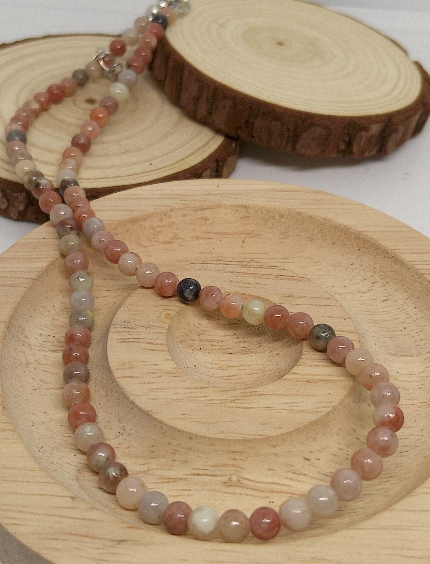 Collier en agate Botswana