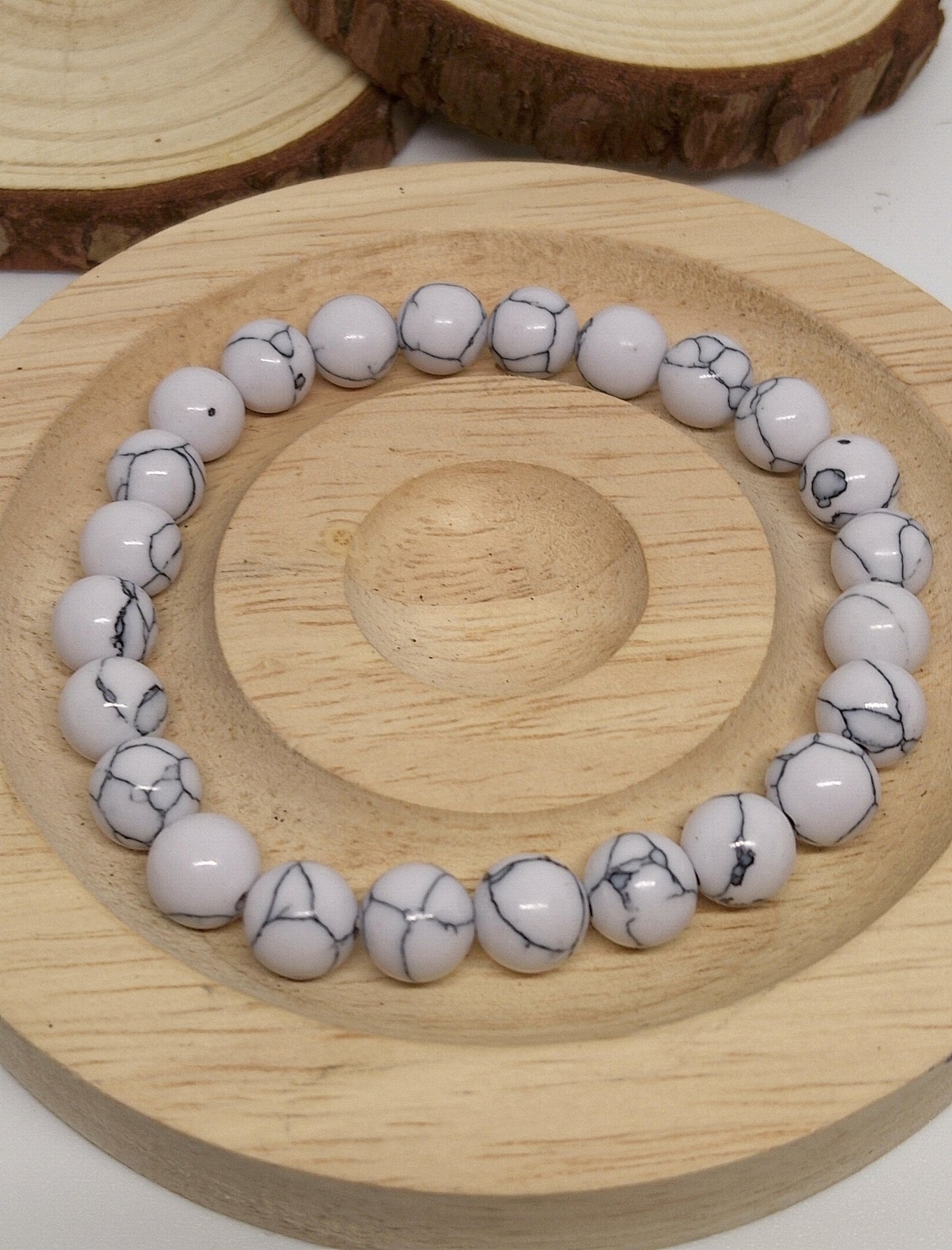 Bracelet en howlite