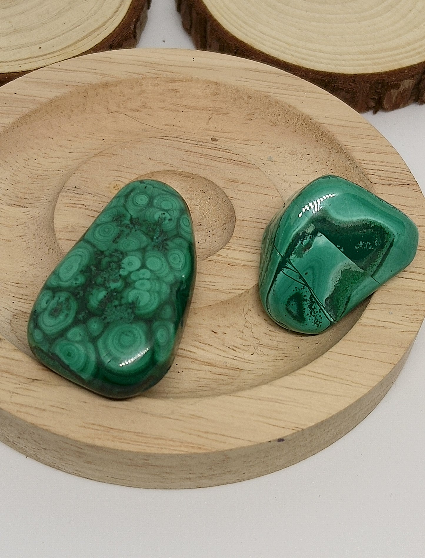 Pierre en malachite véritable