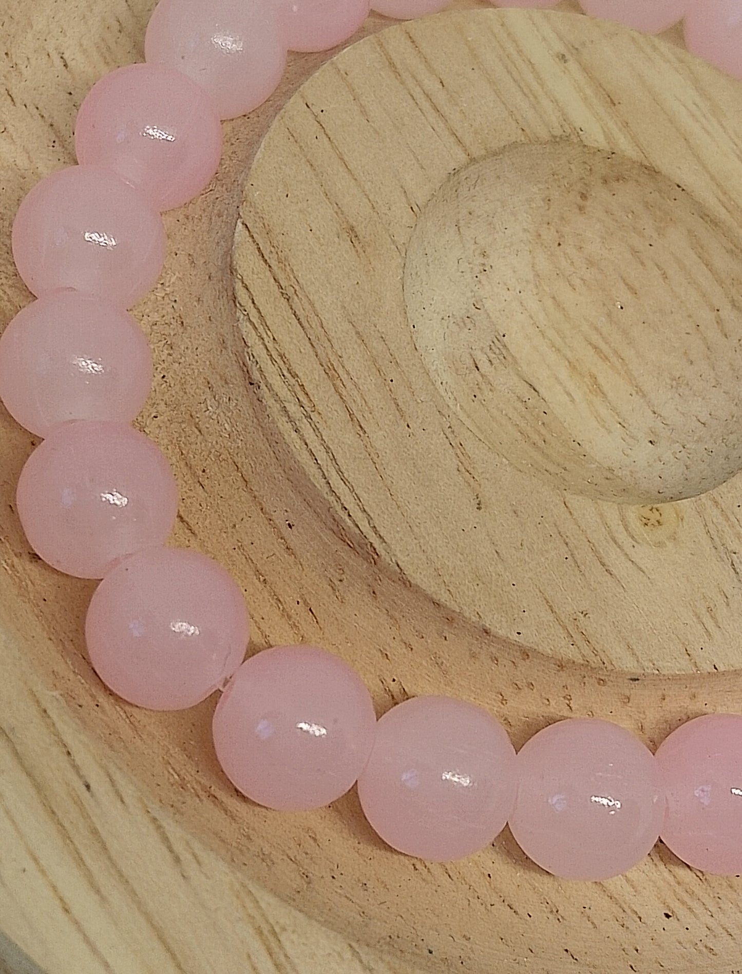 Bracelet en quartz rose