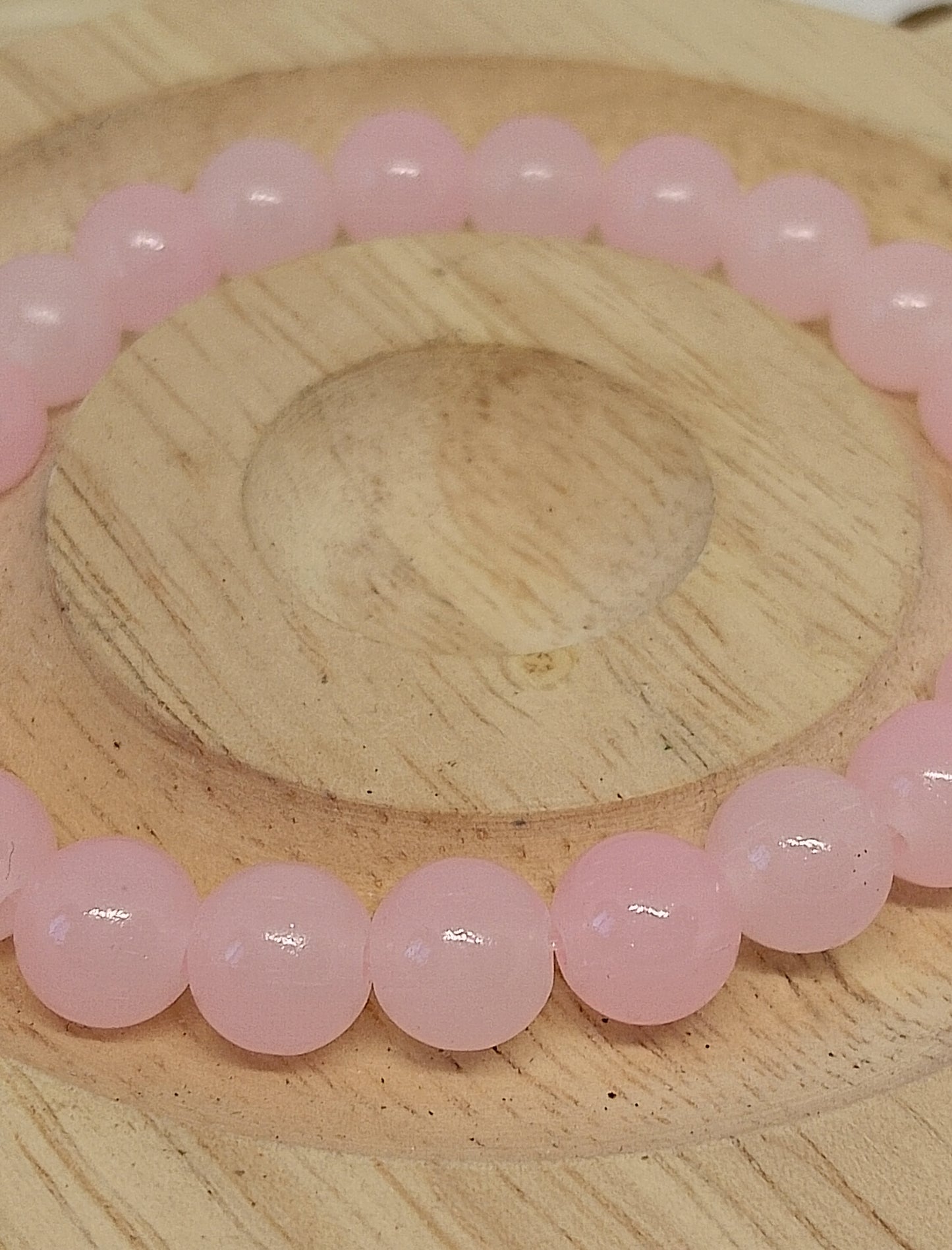 Bracelet en quartz rose