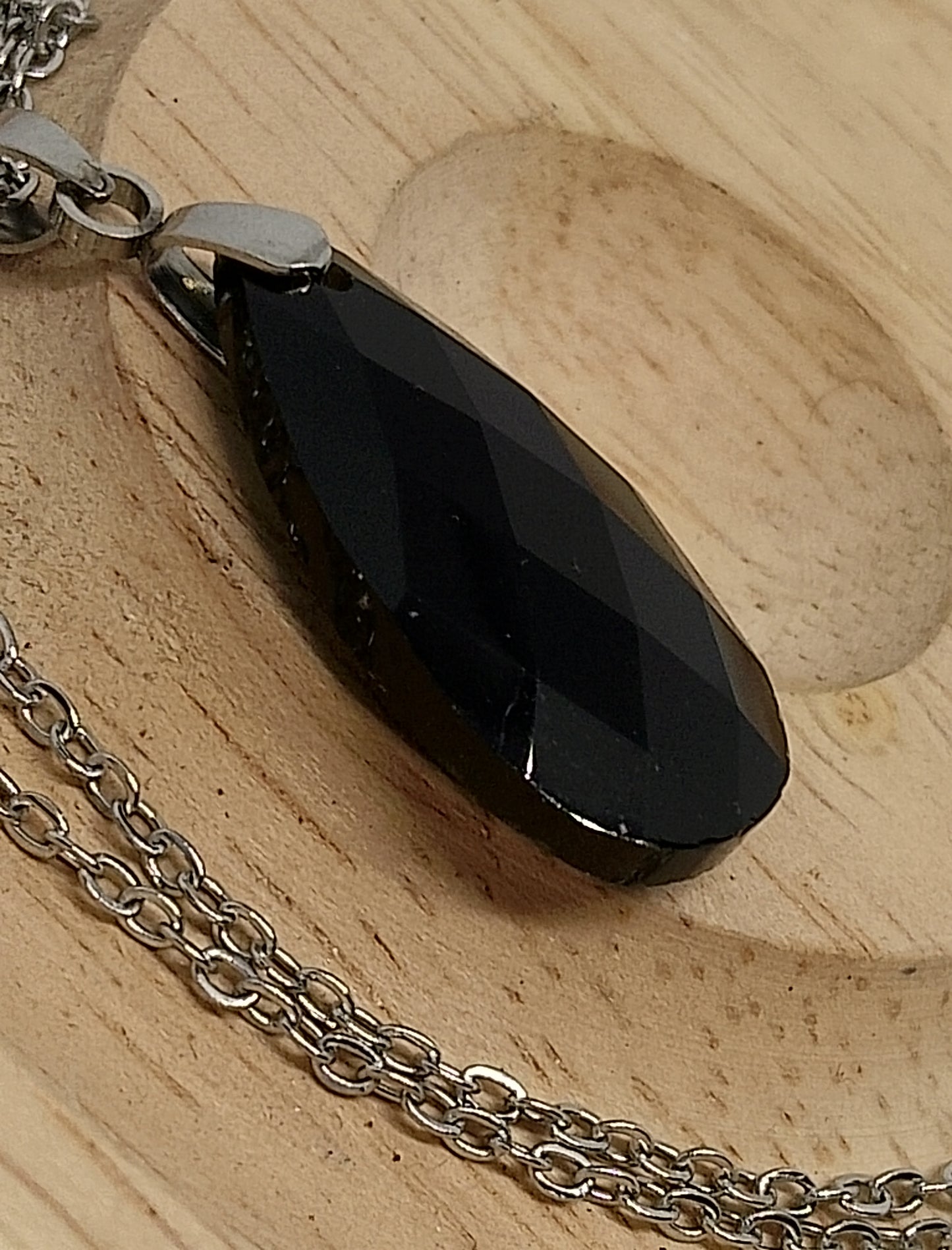 Collier en obsidienne