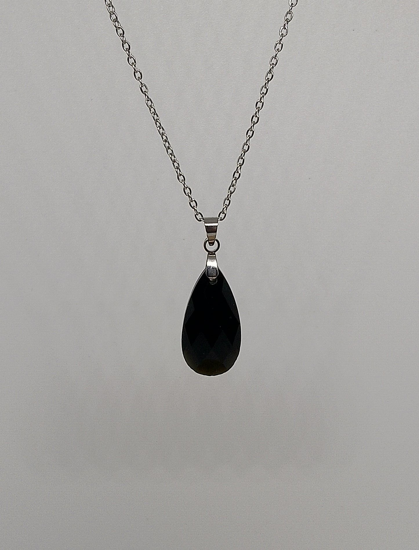 Collier en obsidienne