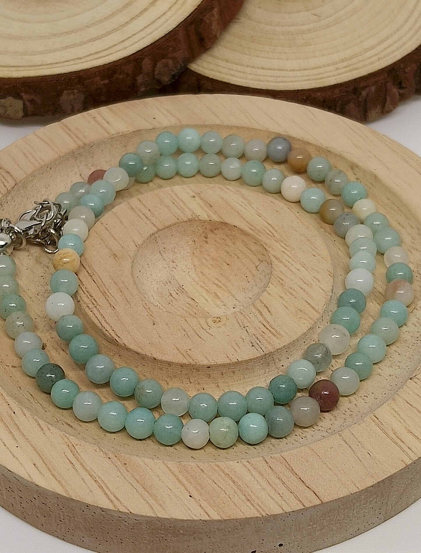 Collier et bracelet amazonite