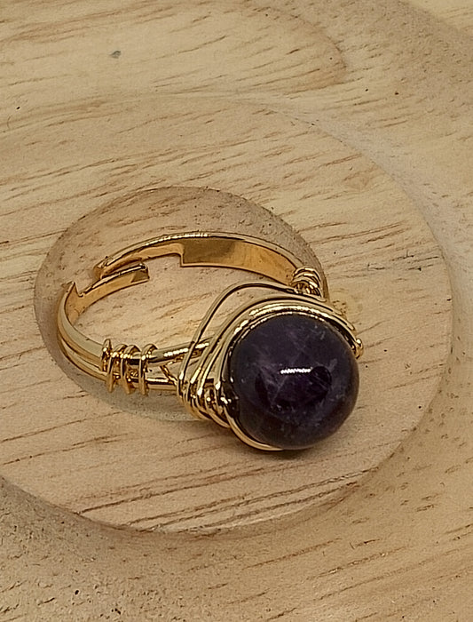 Bague en améthyste