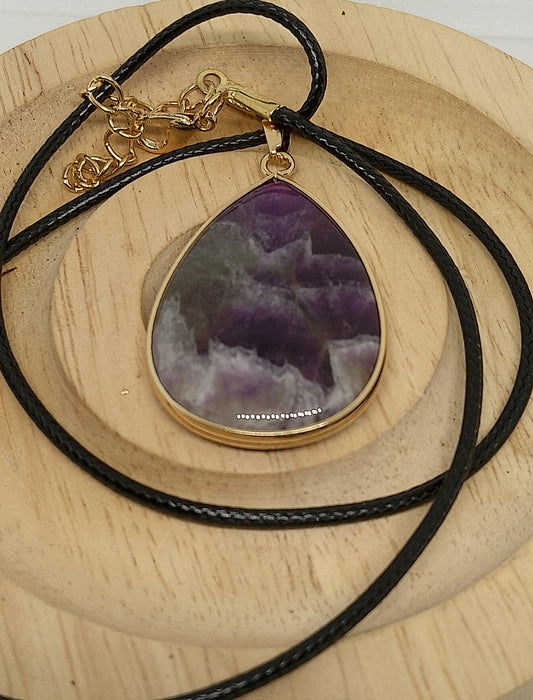 Collier goutte en améthyste