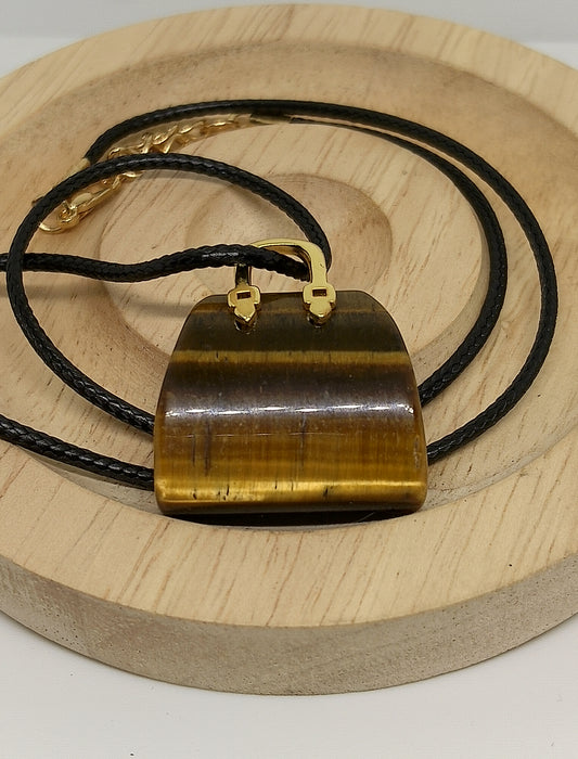 Collier avec pendentif sac à main