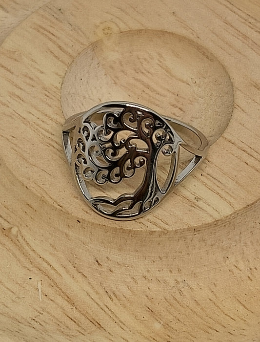 Bague arbre de vie en acier inoxydable