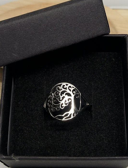 Bague arbre de vie en acier inoxydable