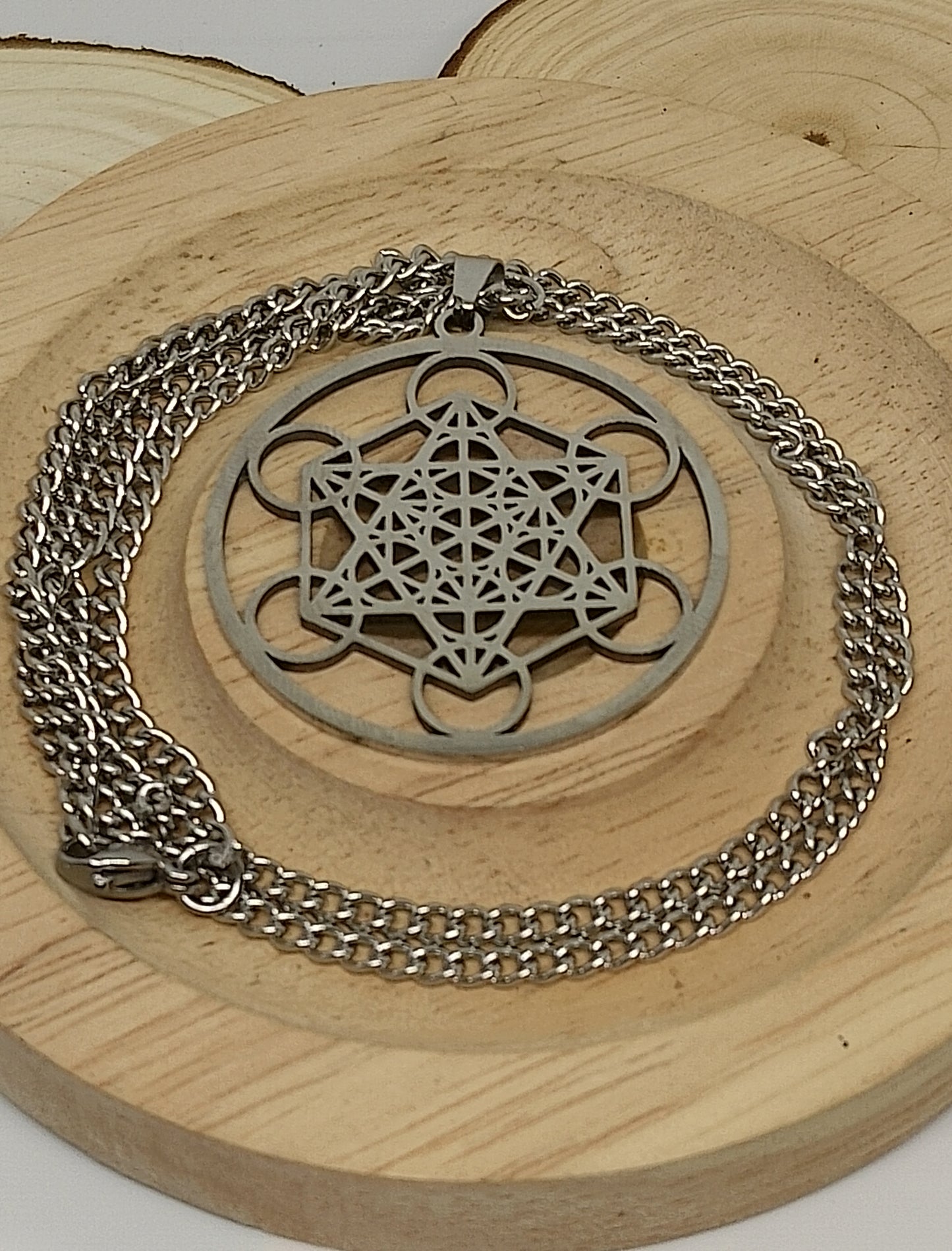 Collier métatron en acier inoxydable