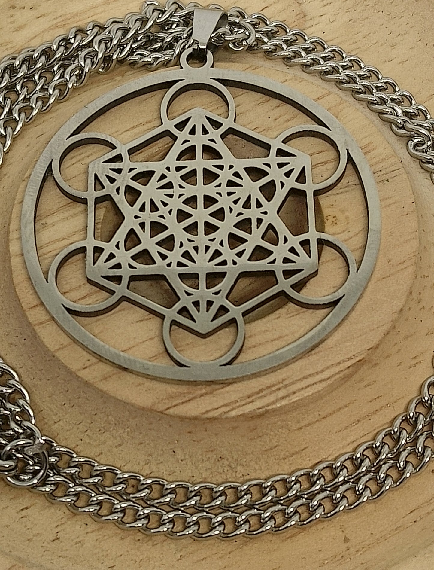 Collier métatron en acier inoxydable