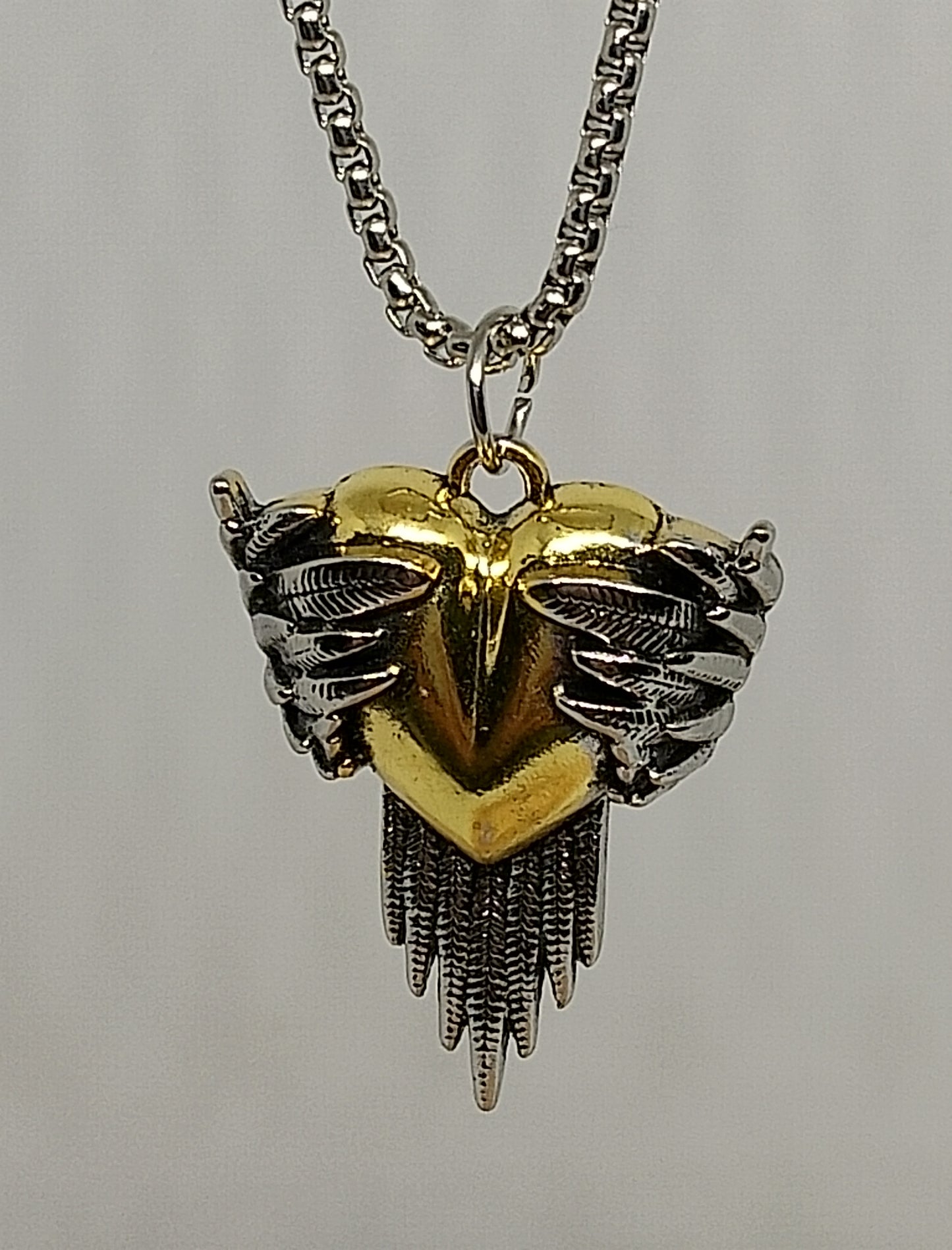 collier coeur ailé