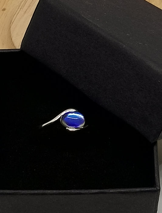 Bague en argent sterling 925 et pierre de lune