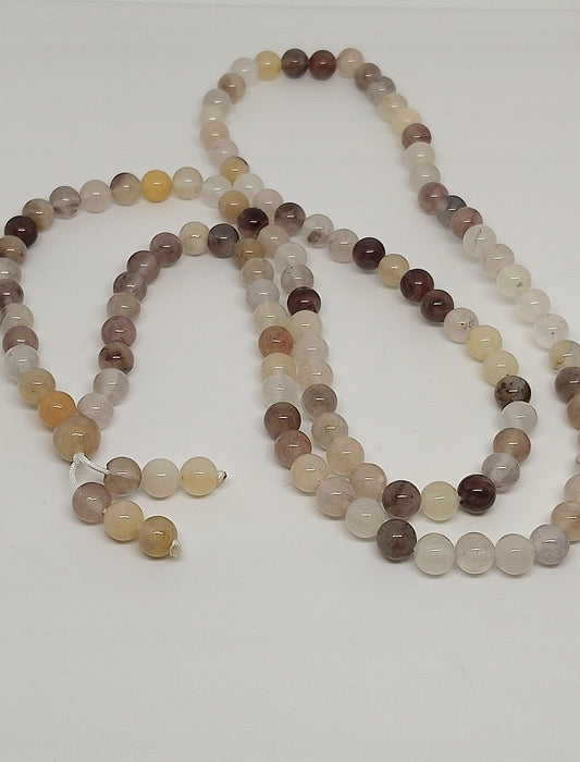Collier Mala en quartz fumé