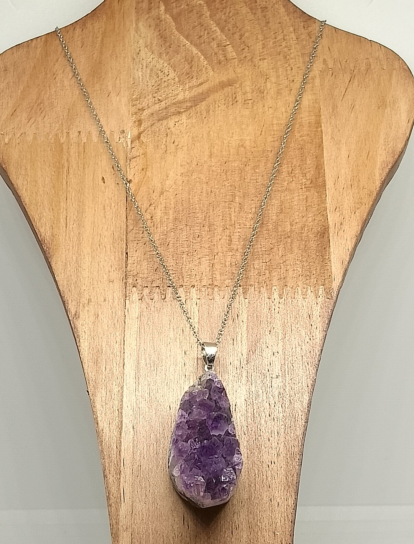 Collier géode d'améthyste