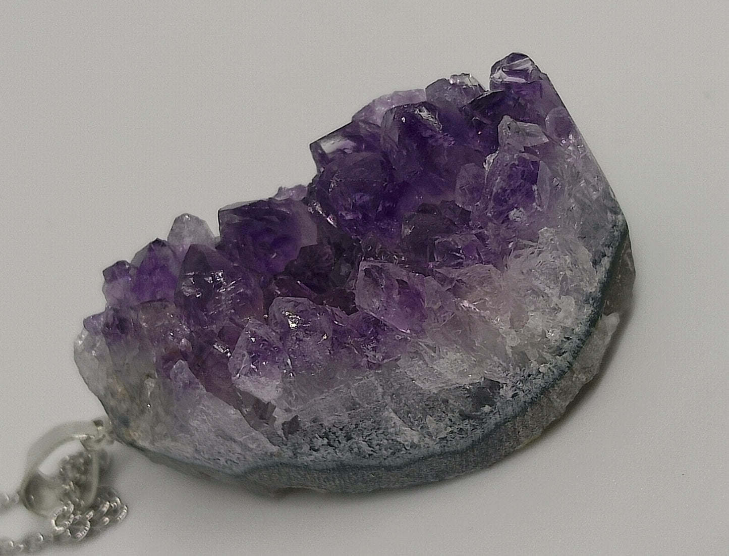 Collier géode d'améthyste