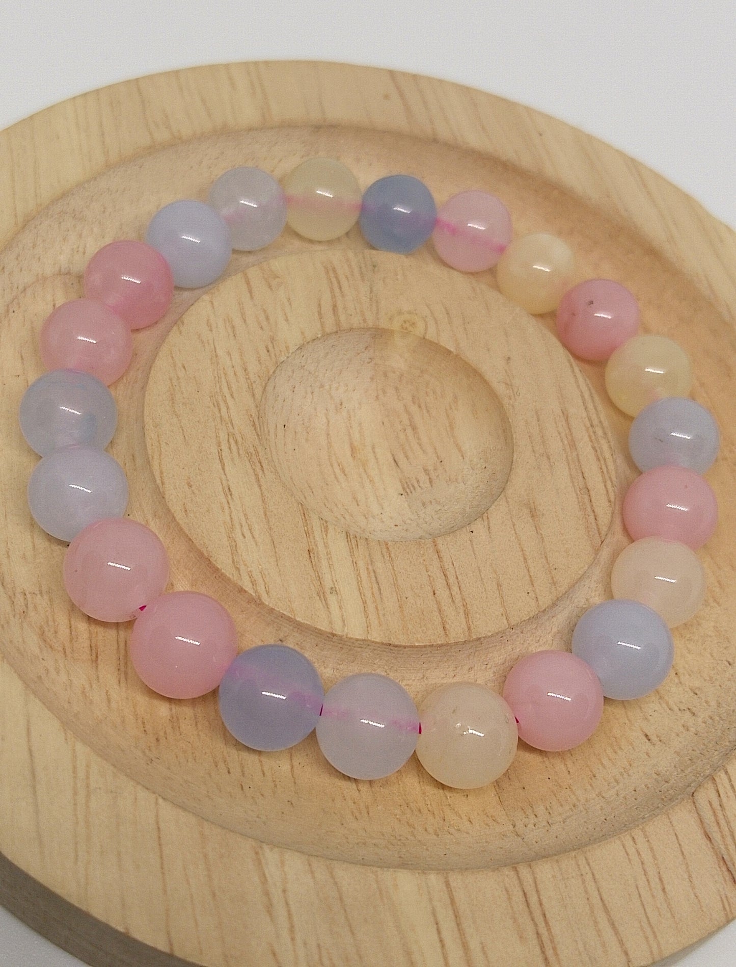 Collier et bracelet en morganite