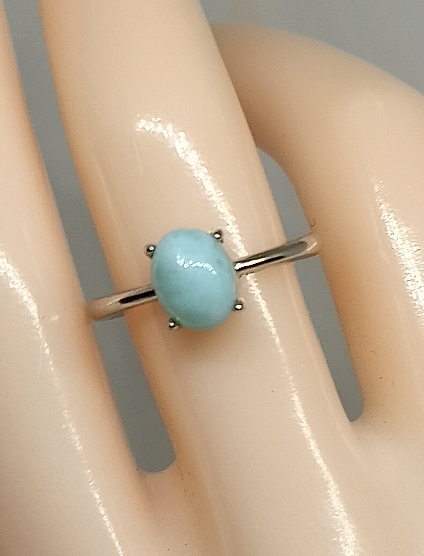 Bague en pierre de larimar