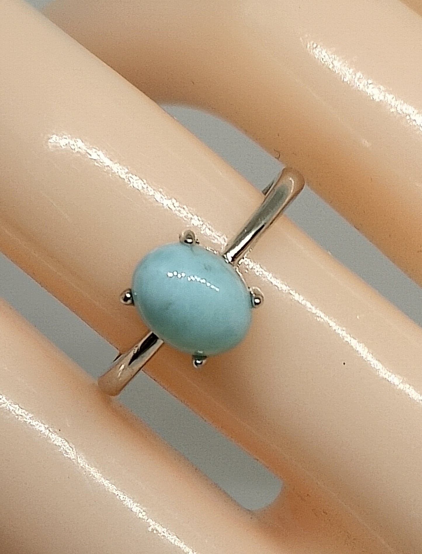 Bague en pierre de larimar