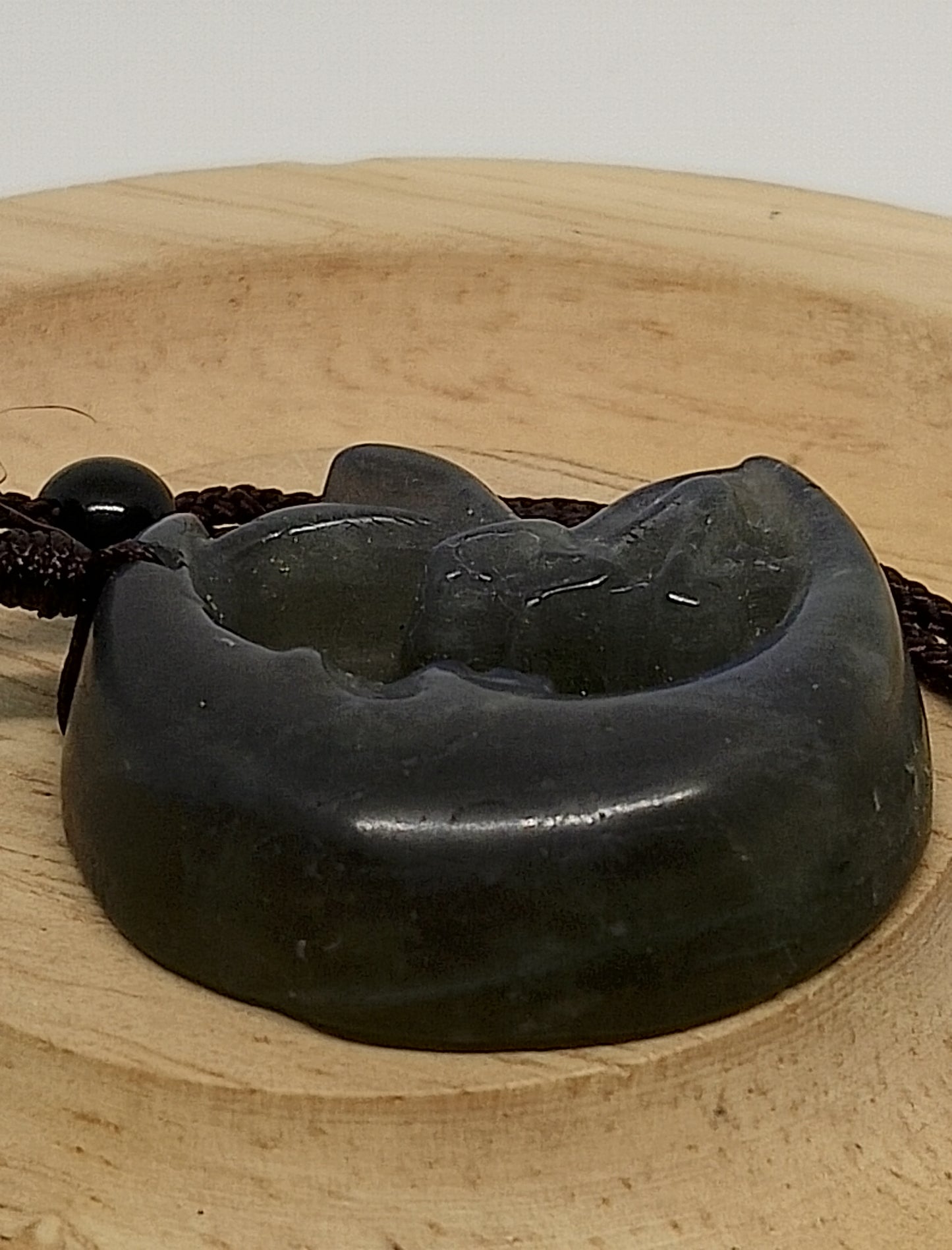 Collier lune et fée en pierre de labradorite