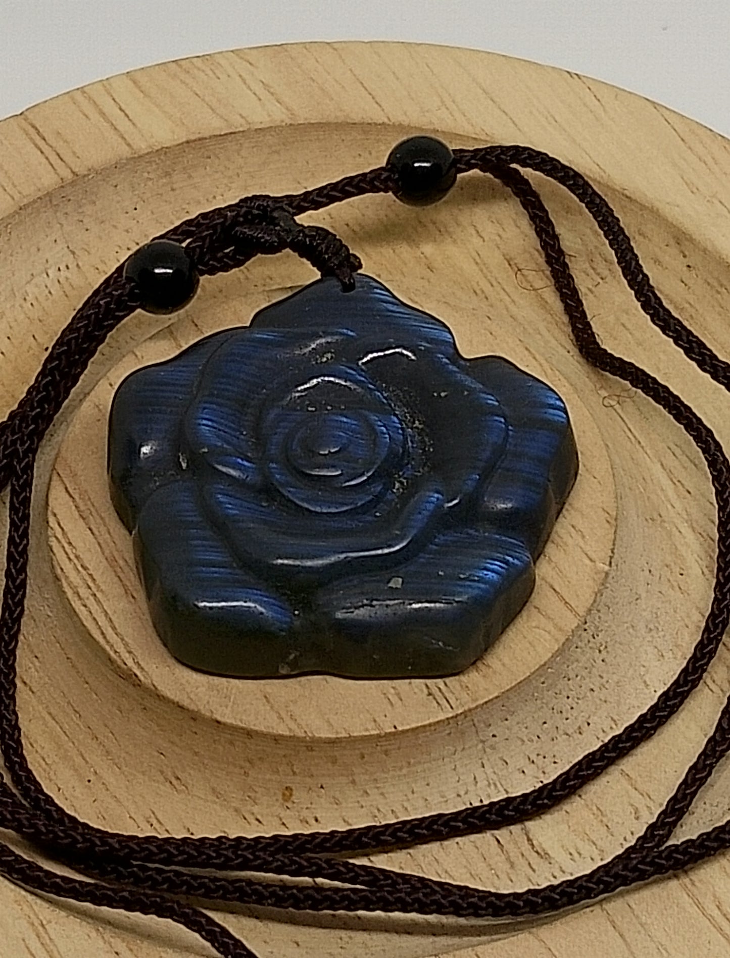 Collier en labradorite fleur