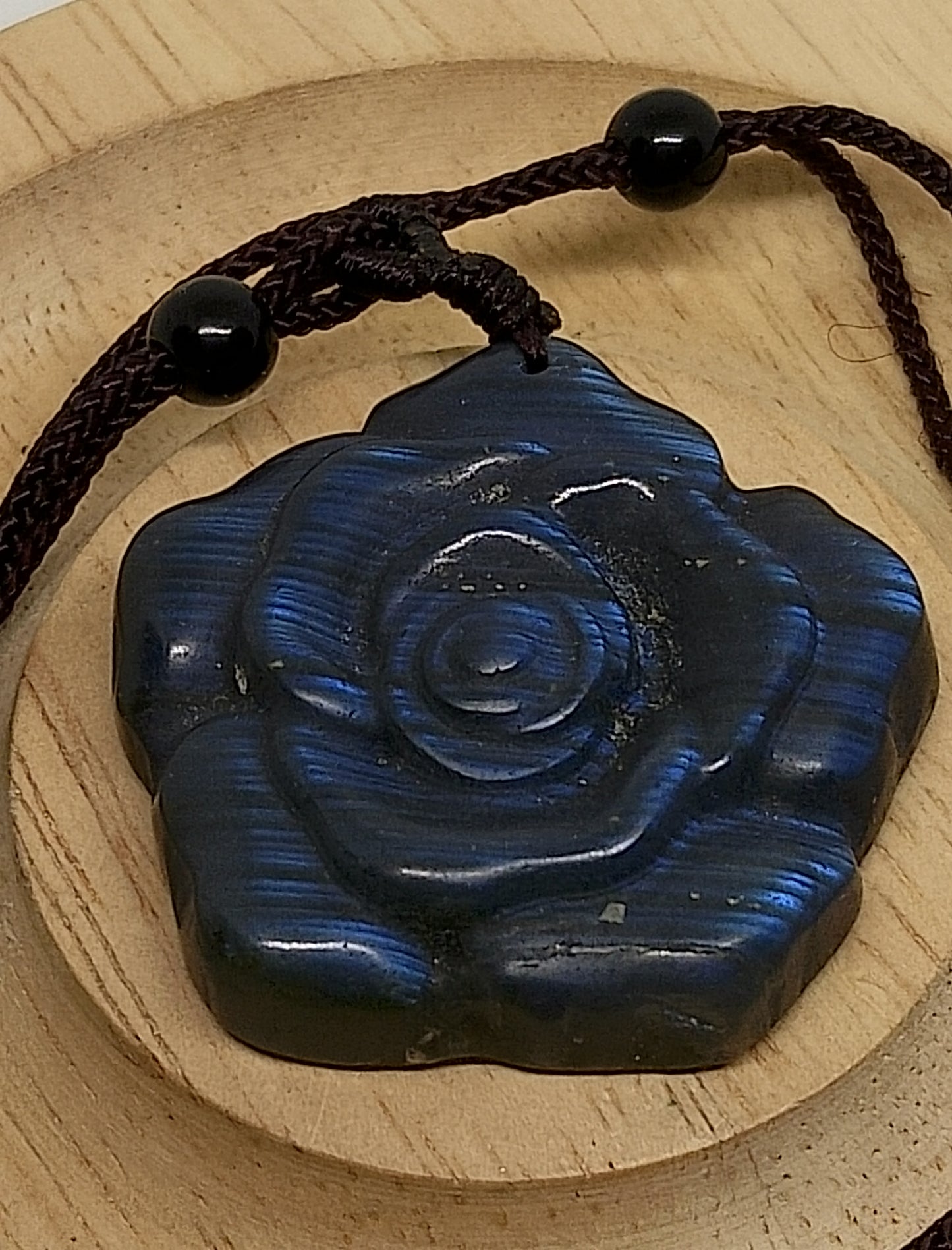 Collier en labradorite fleur