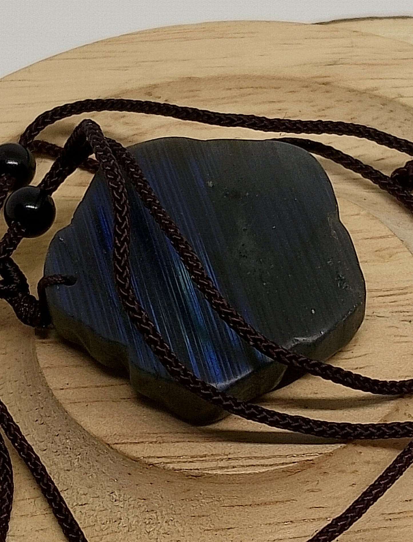 Collier en labradorite fleur