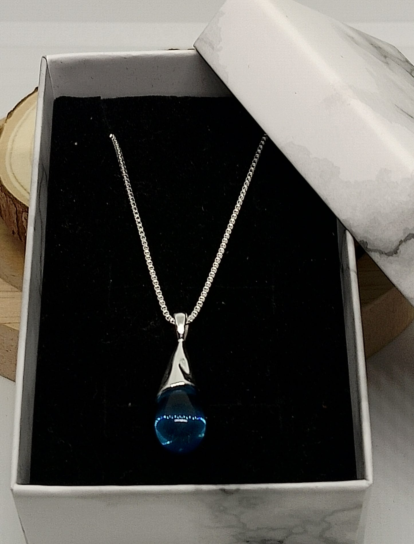 Collier larme en argent sterling