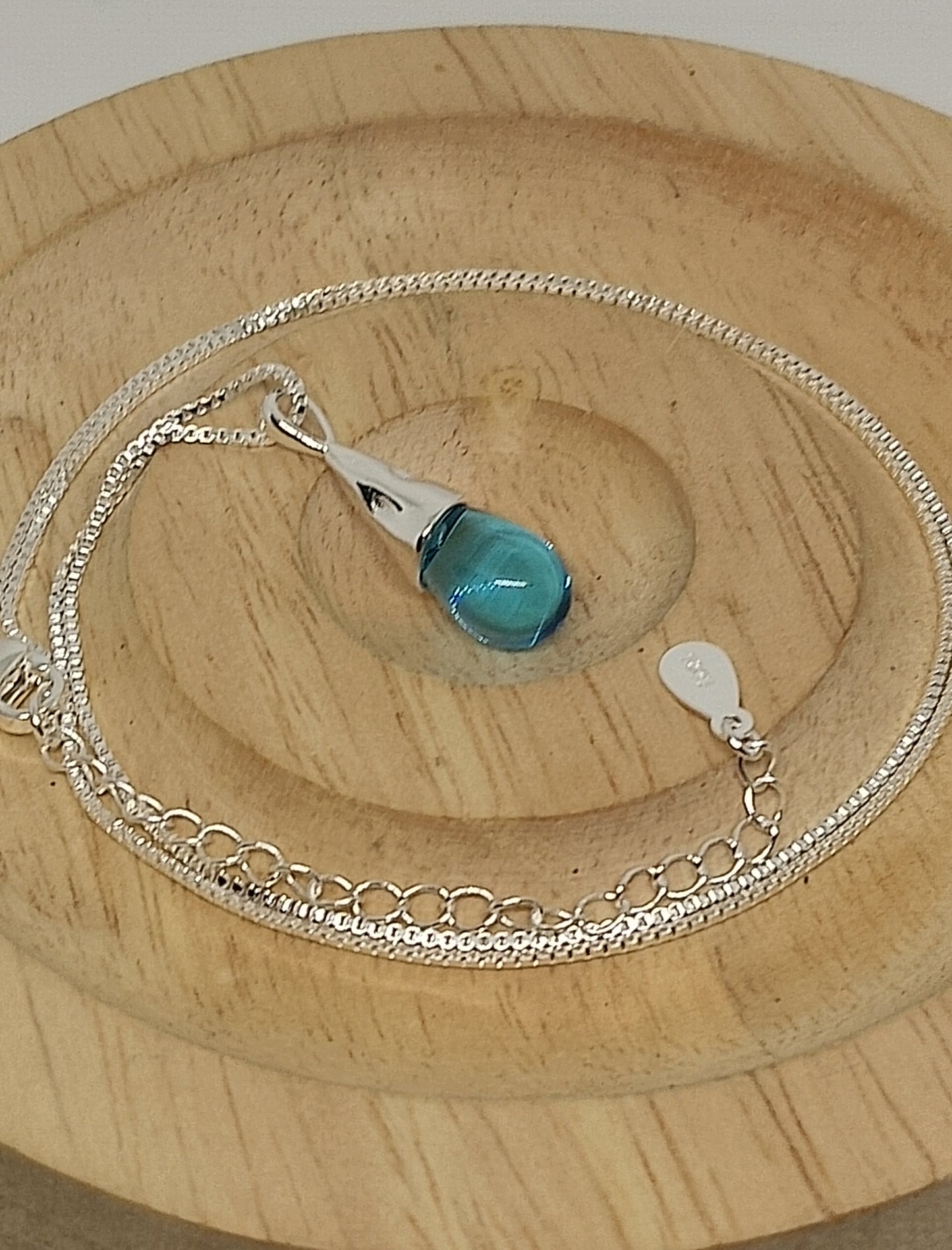 Collier larme en argent sterling