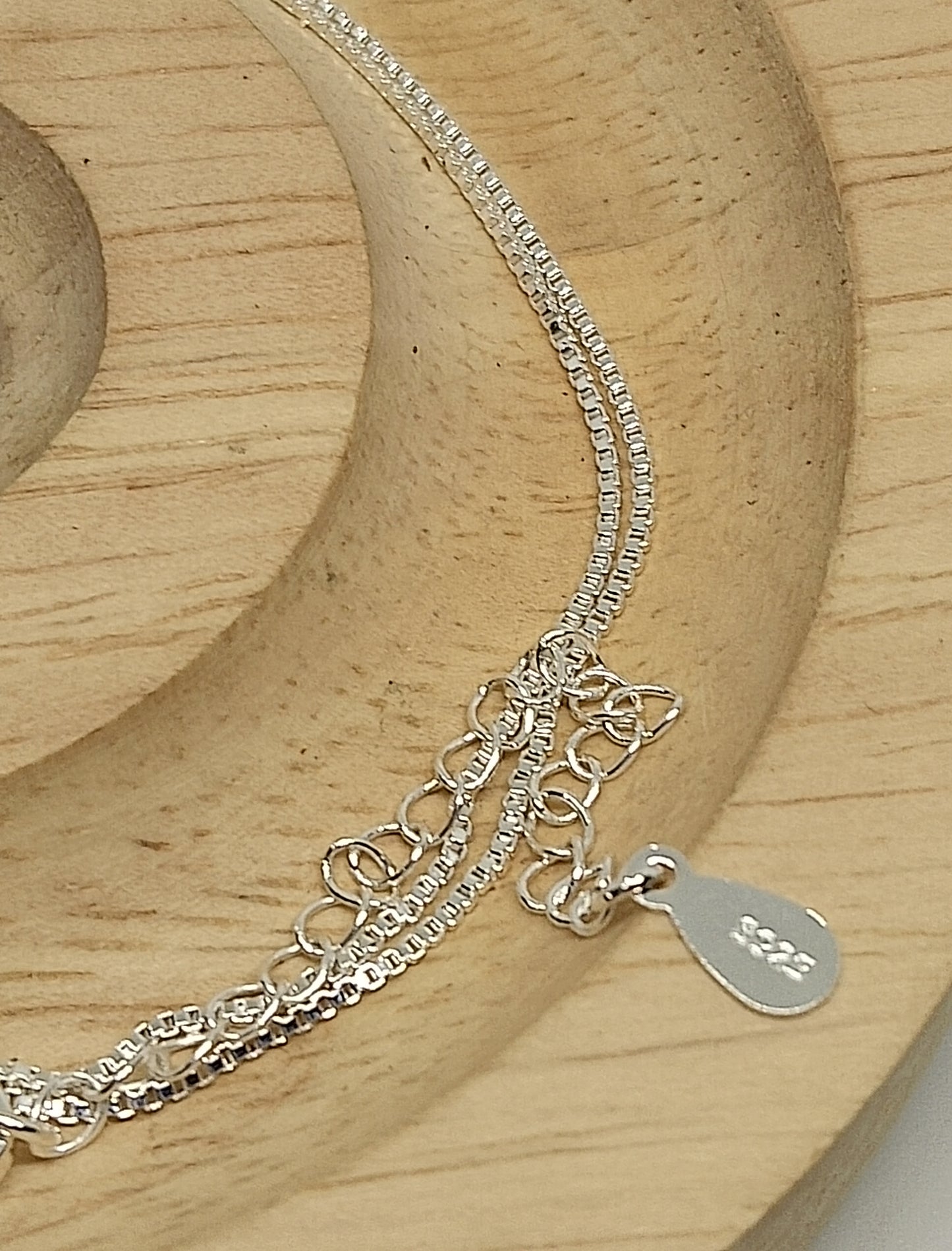 Collier larme en argent sterling