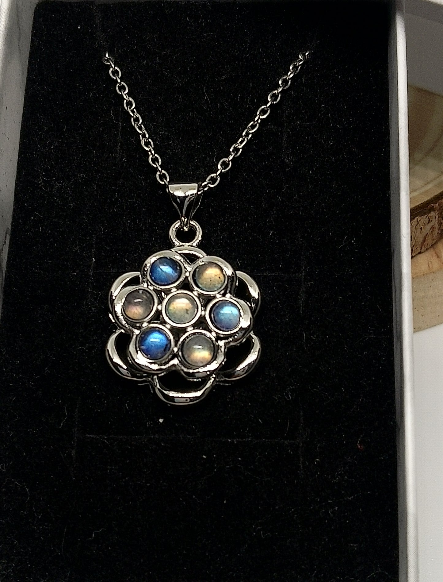 Collier amovible en labradorite