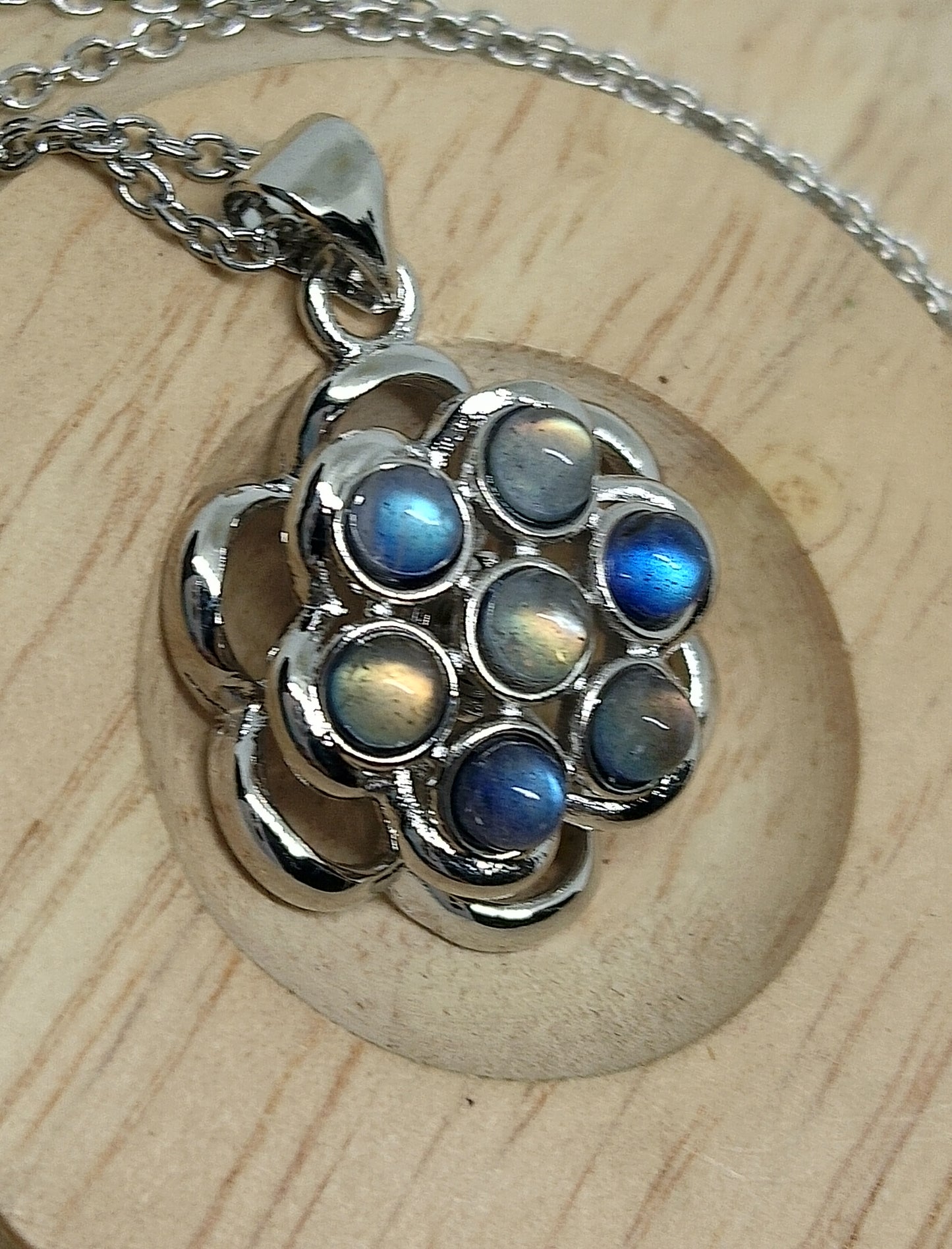 Collier amovible en labradorite