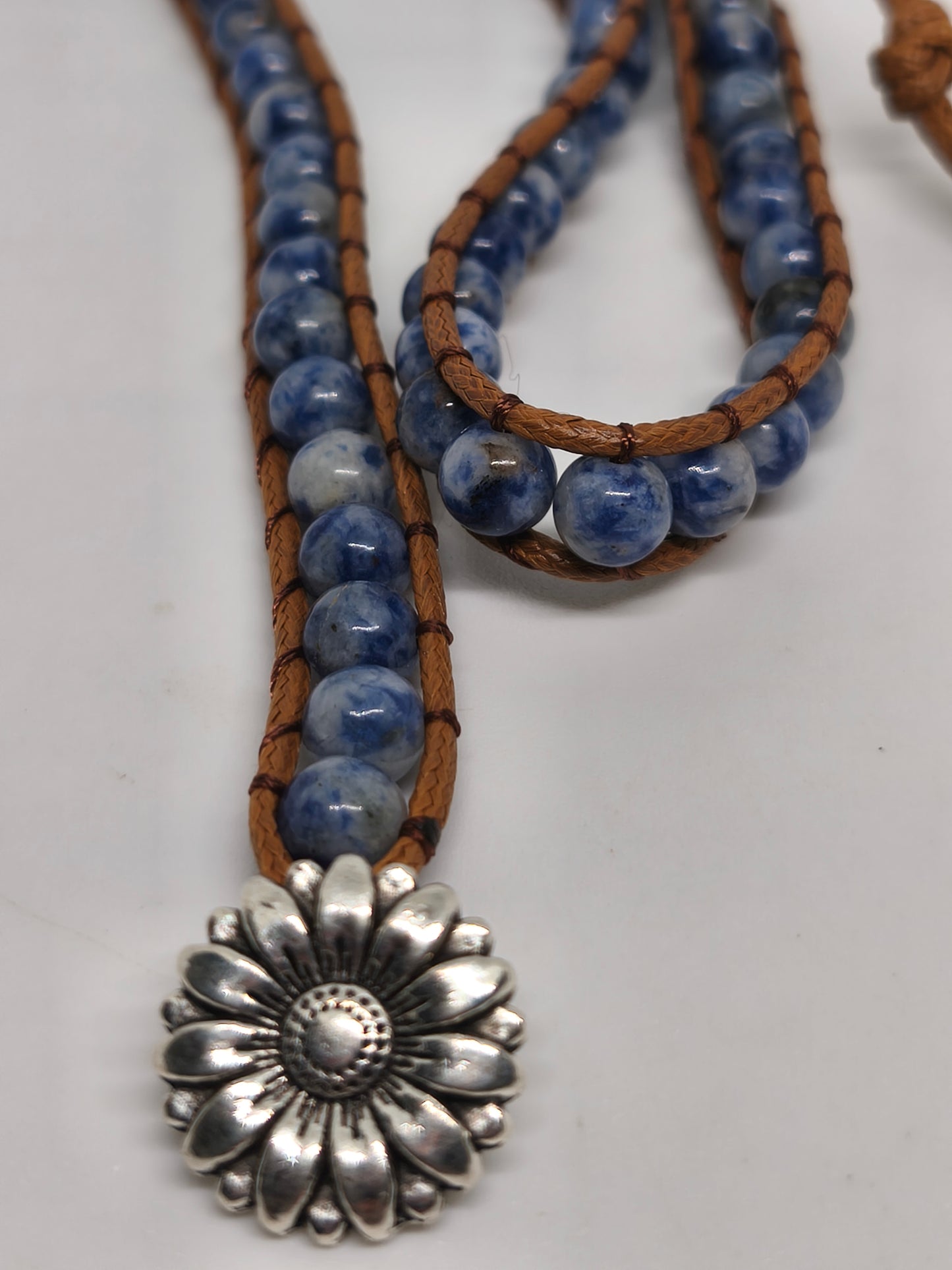 Bracelet enveloppant en sodalite 6mm