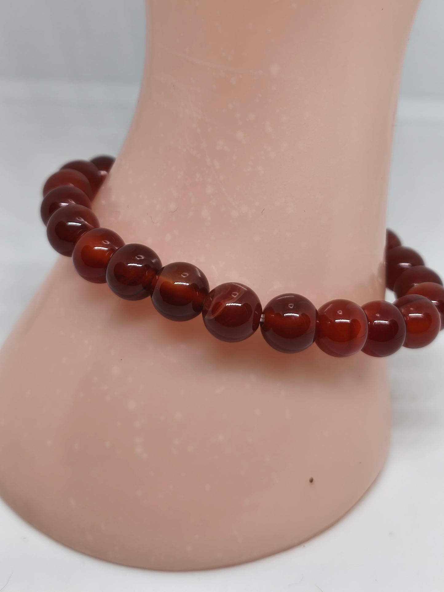 Bracelet en cornaline 8mm