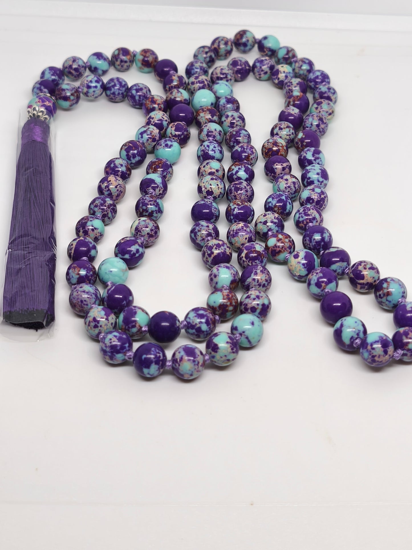 Collier Mala en calsilice 8mm