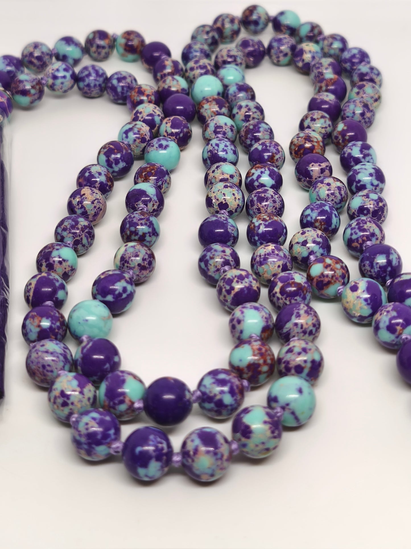 Collier Mala en calsilice 8mm