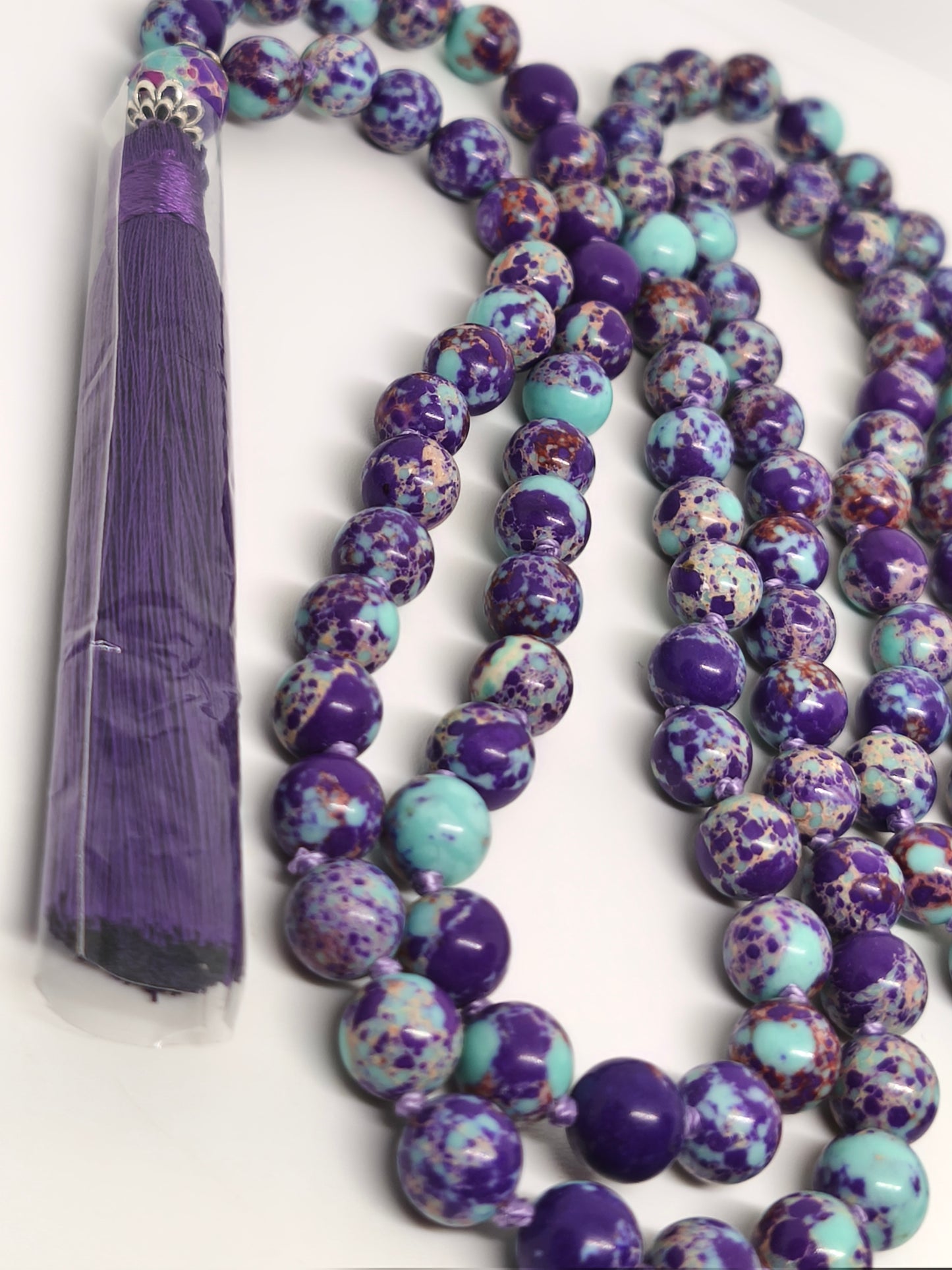 Collier Mala en calsilice 8mm